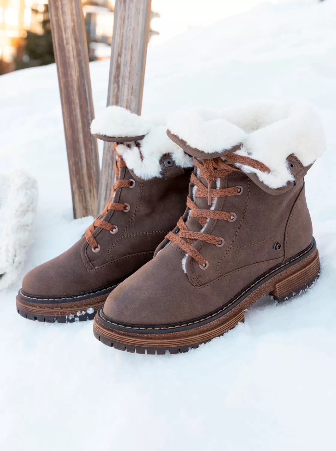 Bruna Lace-Up Boots-ROXY Clearance