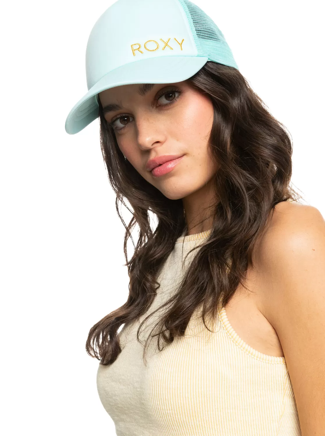 Finishline 2 Color Trucker Hat-ROXY Best Sale