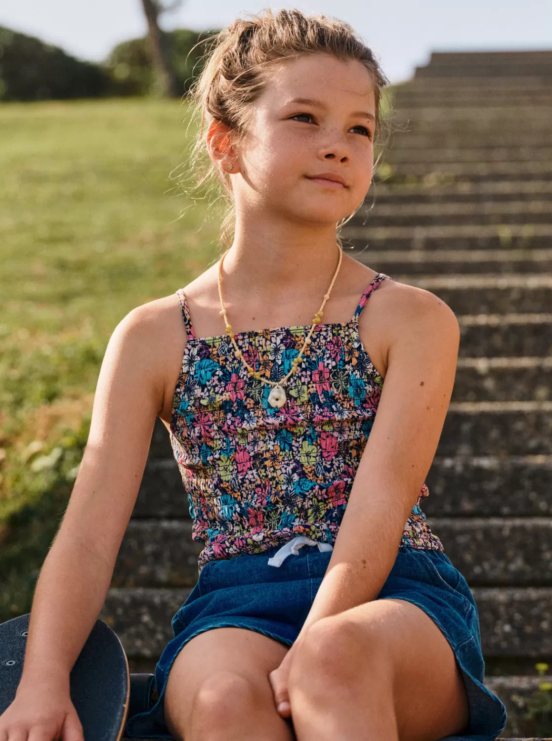 Girls 4-16 Put It In A Love Song Strappy Crop Top-ROXY Sale