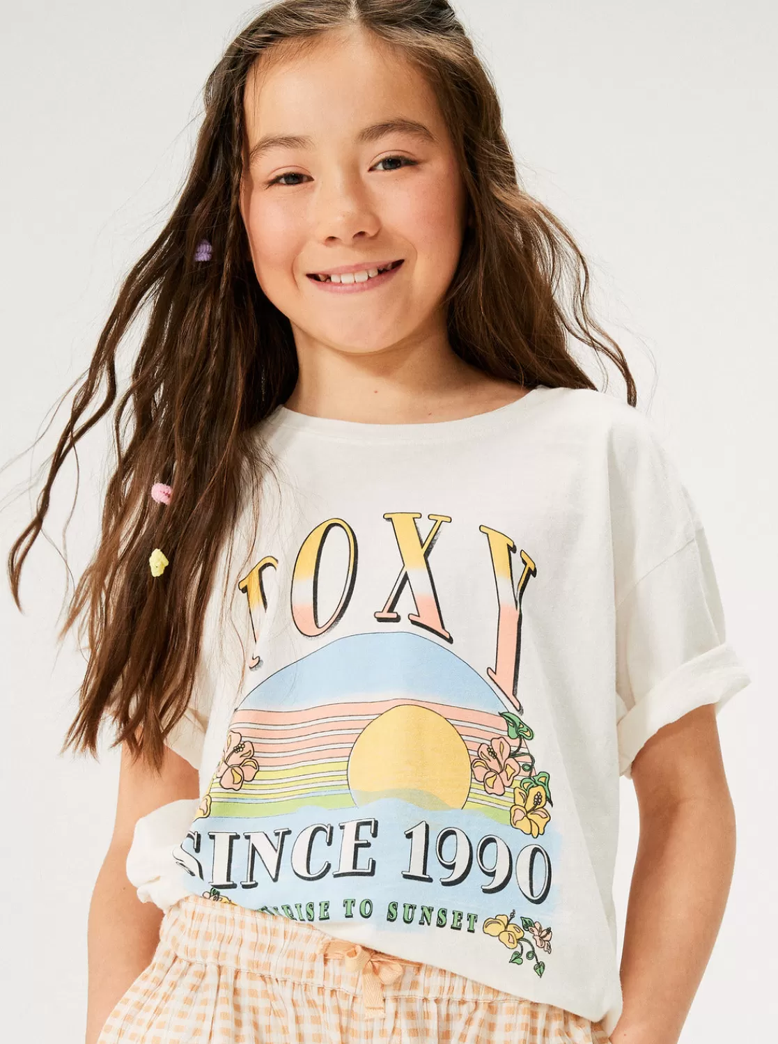 Girls 4-16 Sunrise To Sunset Oversized Boyfriend T-Shirt-ROXY Shop