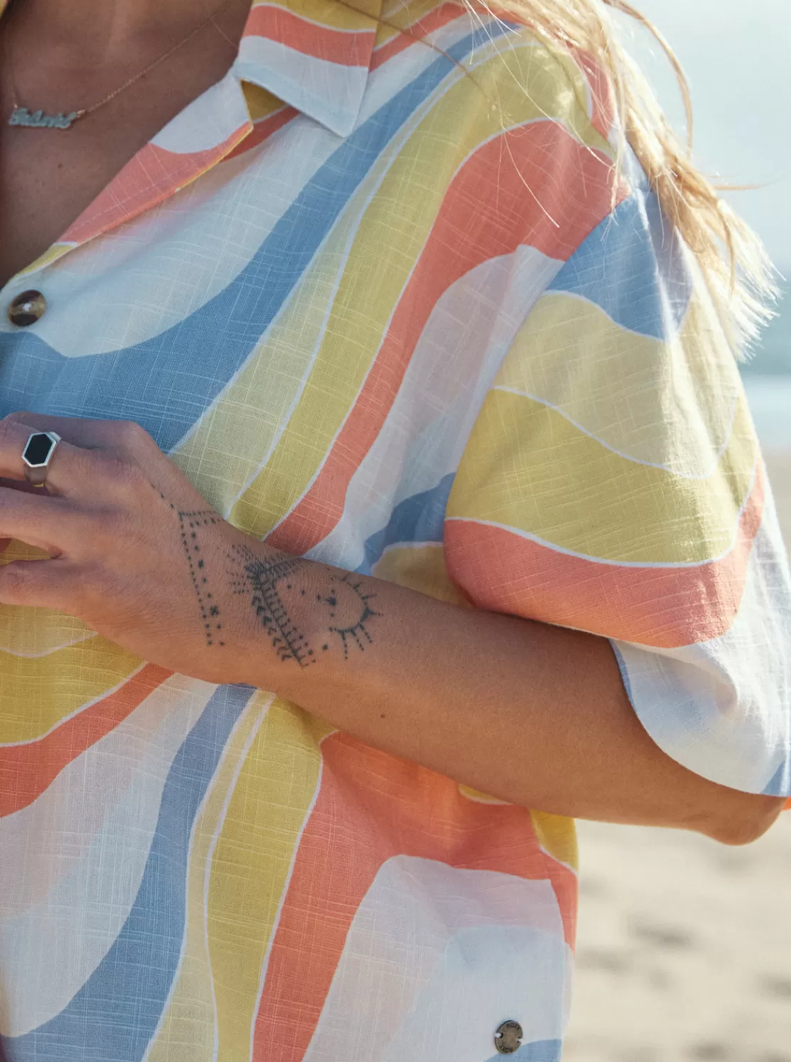 Rad Days Again Short Sleeve Resort Shirt-ROXY Store