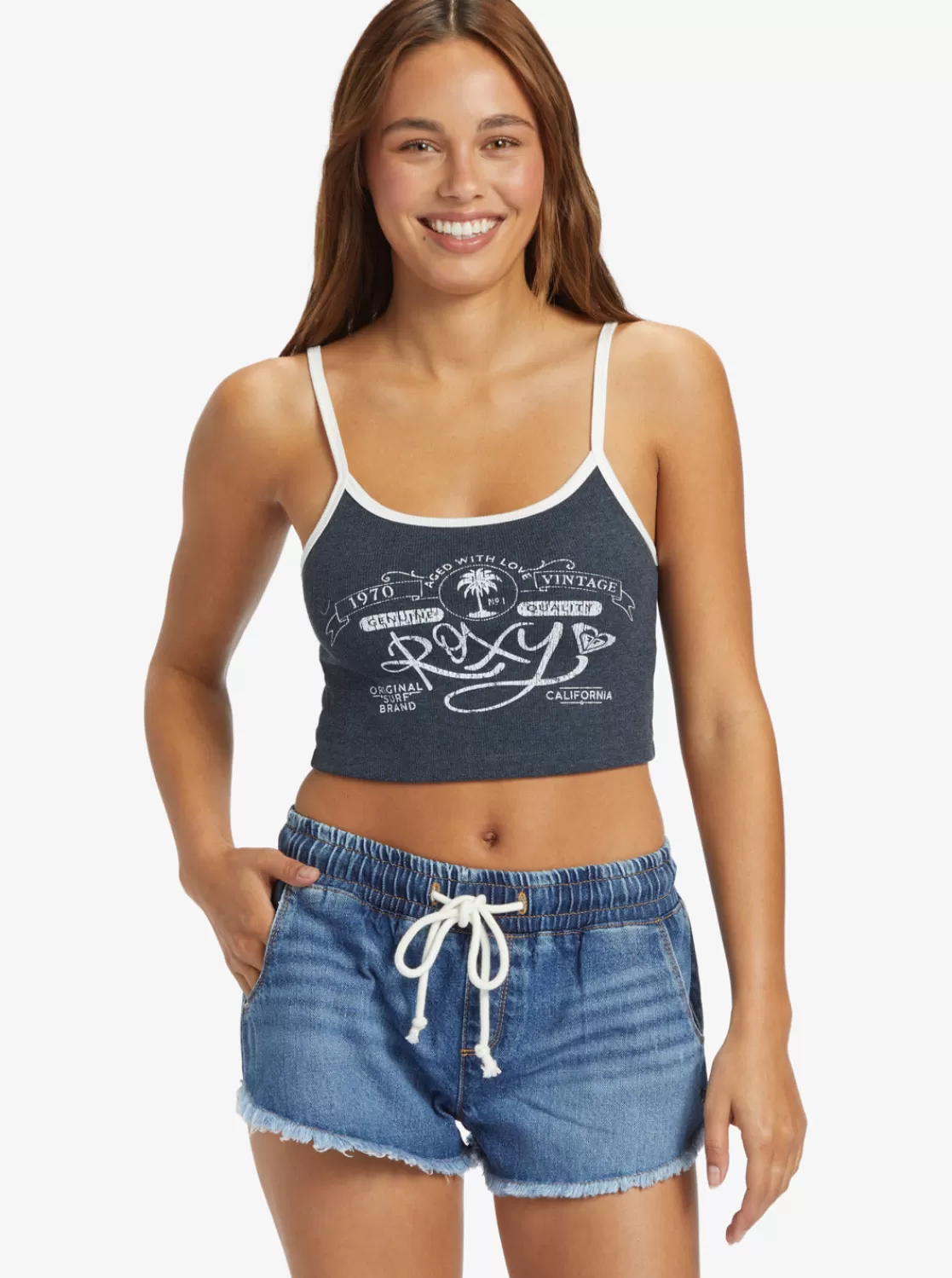 Vintage Crop Tank-ROXY Shop