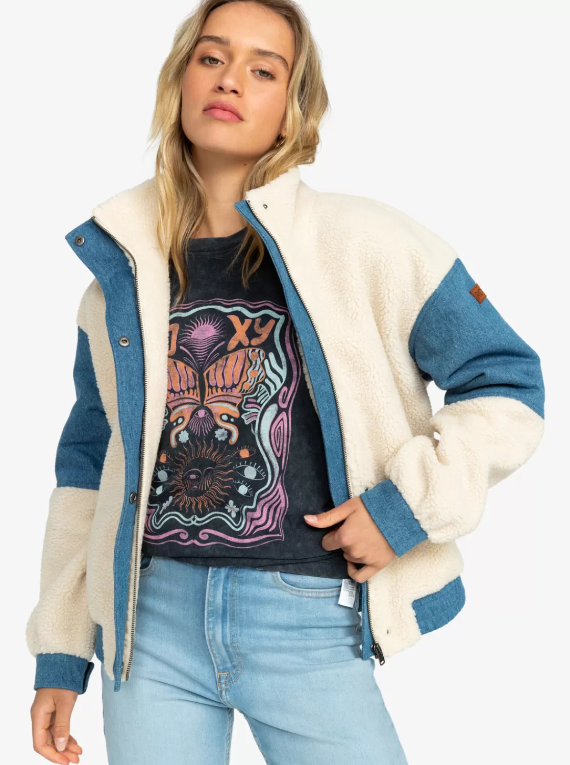 Wrap It Up Corduroy Aviator Jacket-ROXY New
