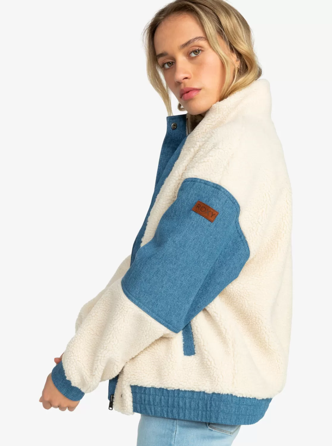 Wrap It Up Corduroy Aviator Jacket-ROXY New